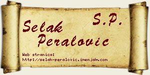 Selak Peralović vizit kartica